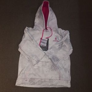 White camo w pink trim kryptek yeti hoodie xl